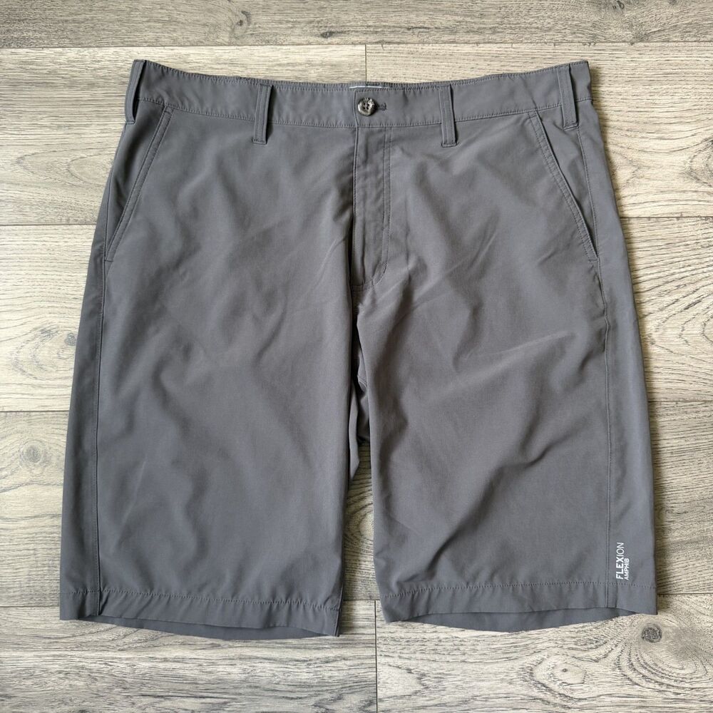 Eddie Bauer Men's First Ascent Flexion Amphib Gray Outdoor Hiking Shorts Size 36
